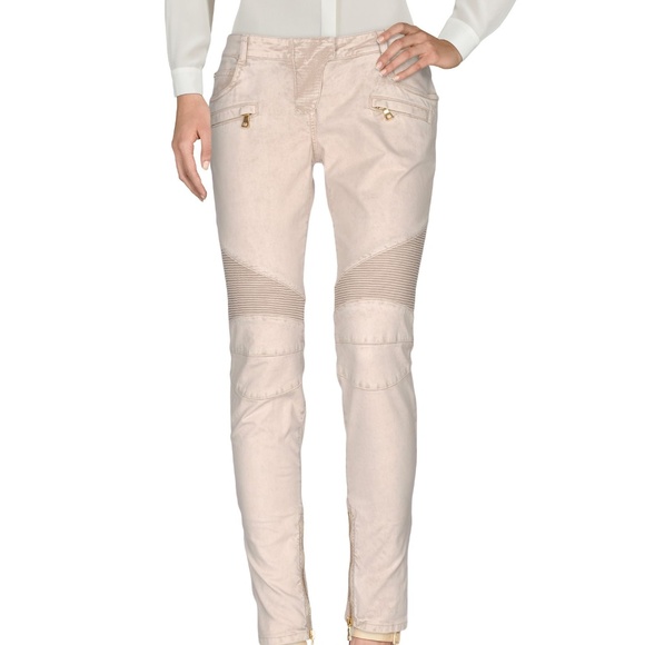 khaki balmain jeans